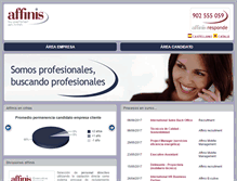 Tablet Screenshot of affinis.es