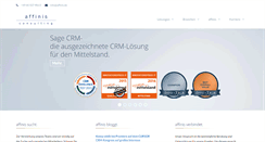Desktop Screenshot of affinis.de