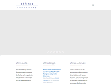 Tablet Screenshot of affinis.de